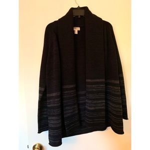 Navy thick cardigan wool and acrylic